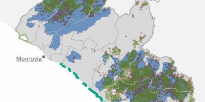 Carte du Liberia ressources naturelles