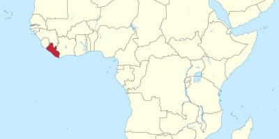 Carte du Liberia afrique